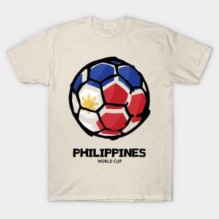 Philippines Football Country Flag T-Shirt